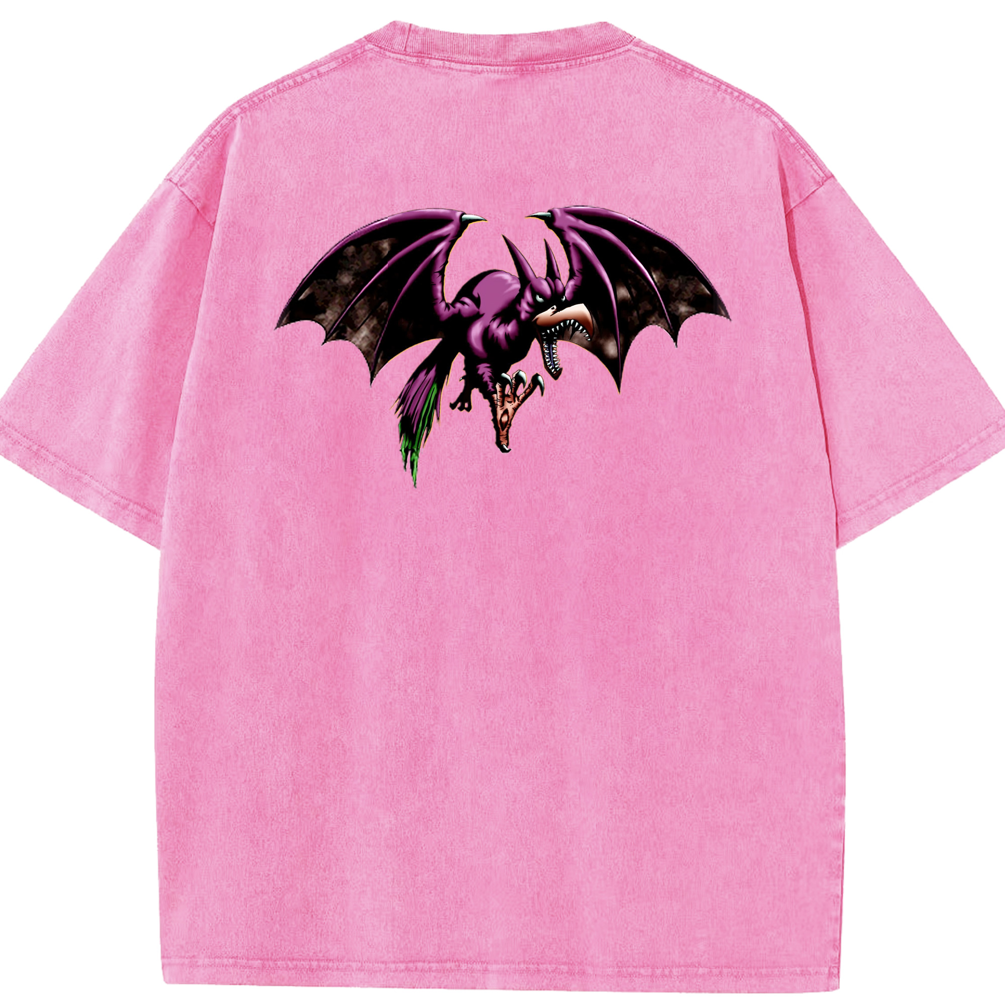 （画像用） 遊☆戯☆王 Yu-Gi-Oh! 綿100% ヴィンテージ風 半袖Tシャツ（背面プリント）